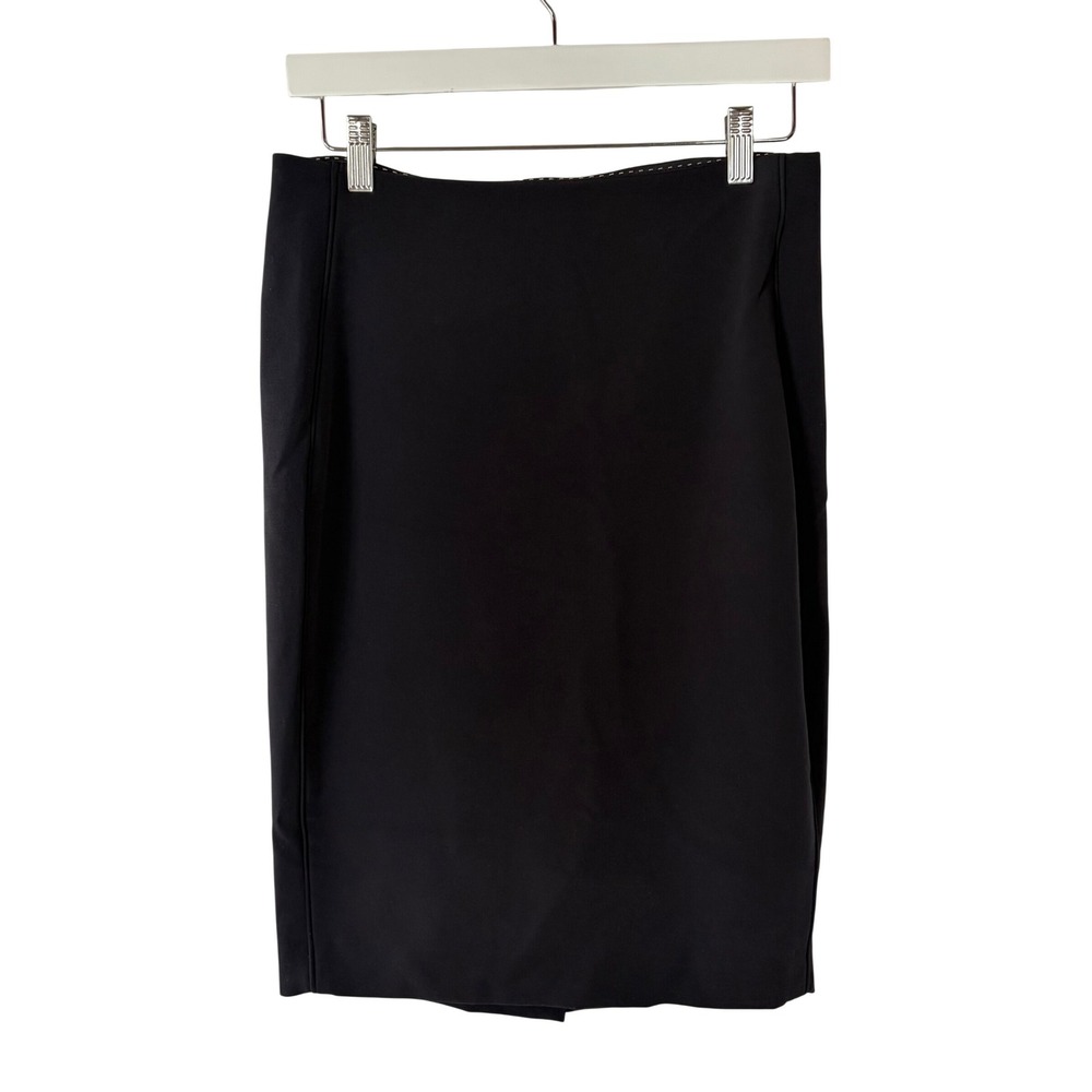 The Limited Dark Navy Pencil Skirt Size 6 Back Zip Knee Length Lined Office